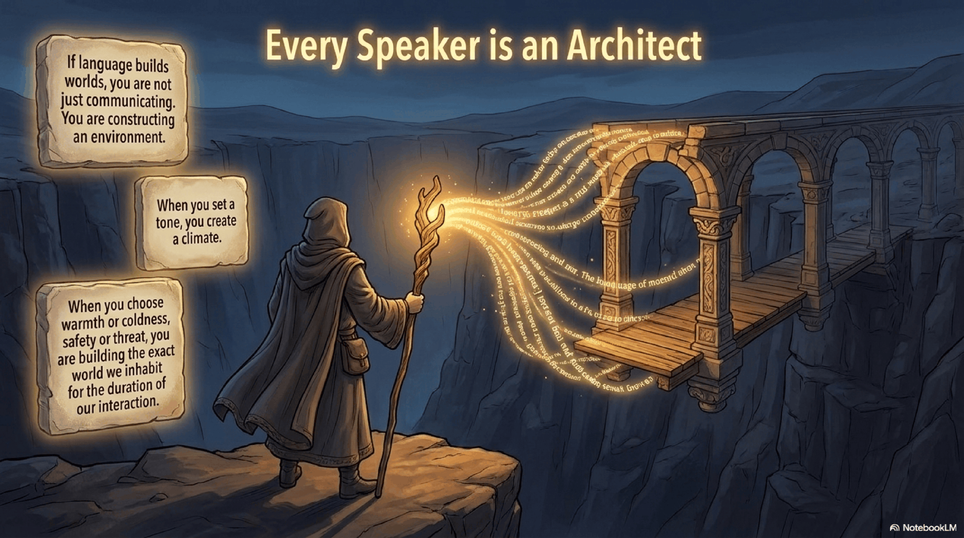 Every speaker is an architect of digital worlds